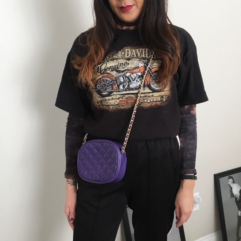 Jennifer Moore Purple Crossbody Purse